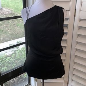 Reiss open back one shoulder top